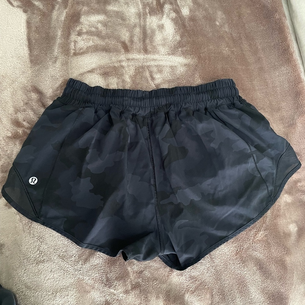 lululemon athletica Camo Black Women's Athletic Shorts